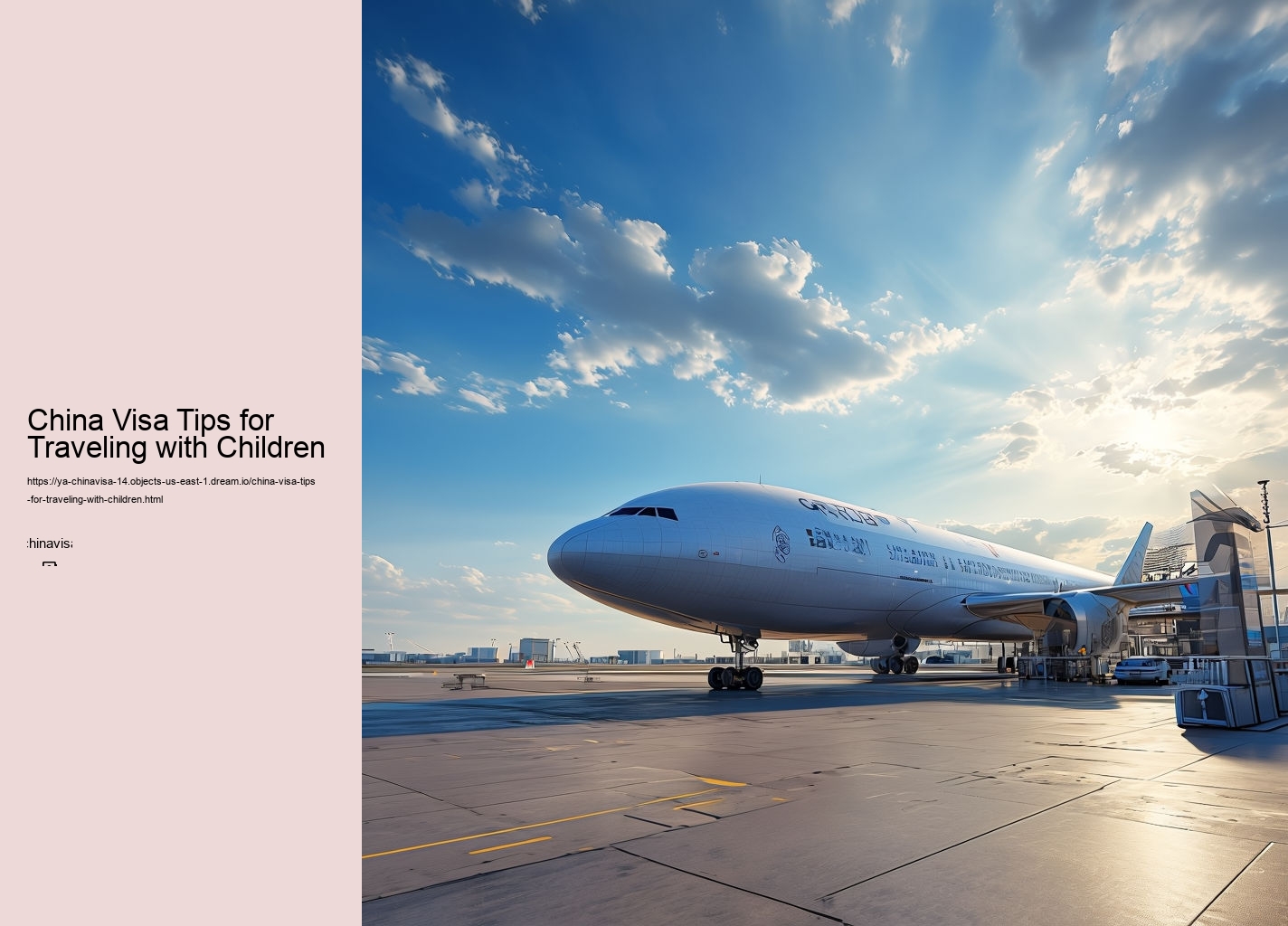 China Visa Tips for Traveling with Children