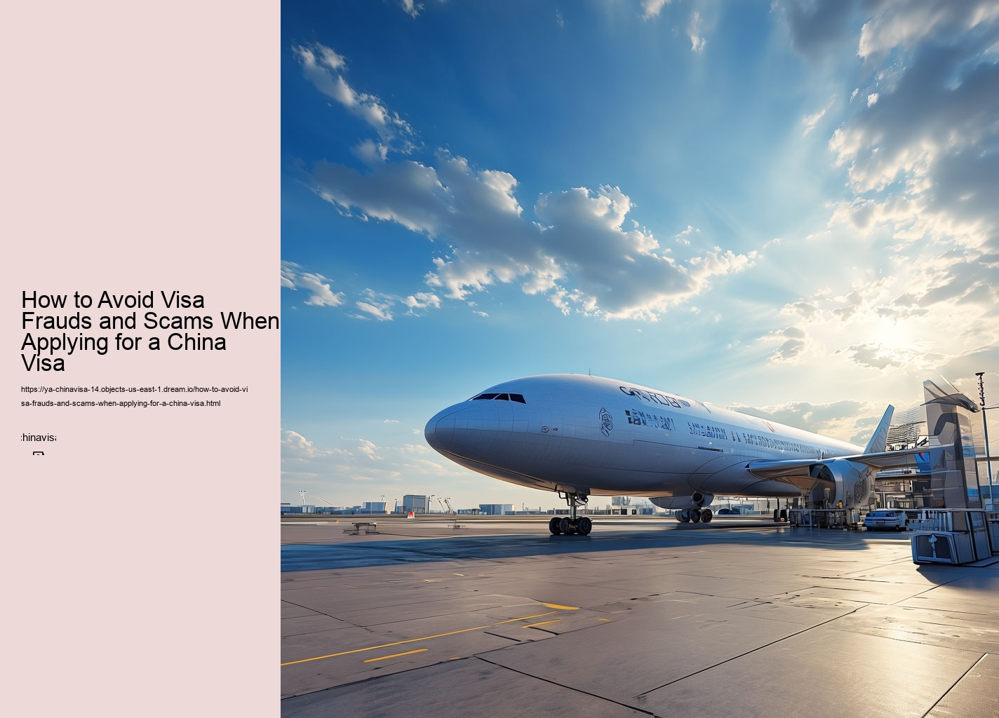 How to Avoid Visa Frauds and Scams When Applying for a China Visa